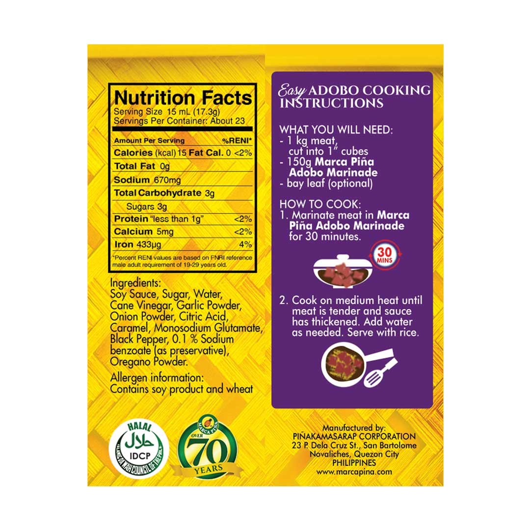 Marca Piña Adobo Marinade 350ml