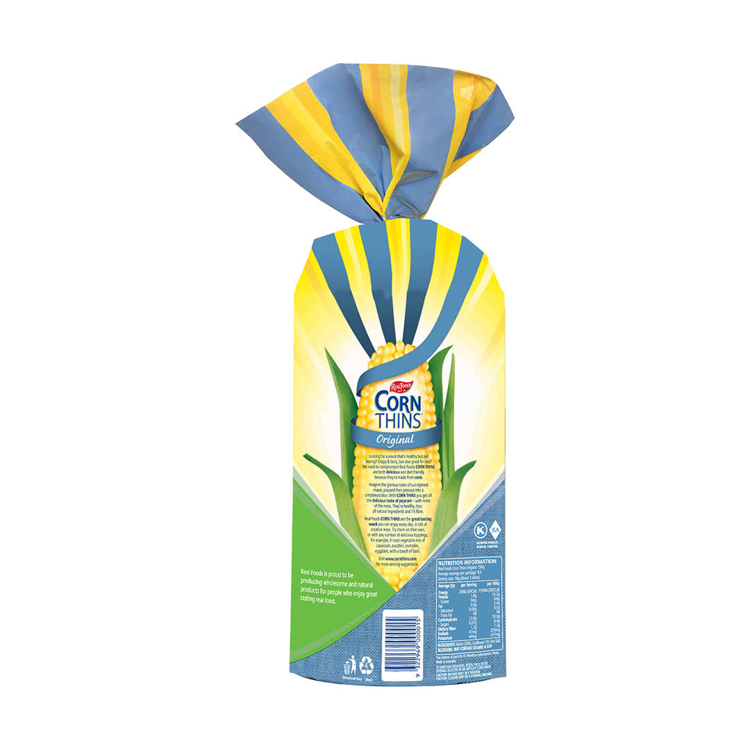 Real Foods Corn Thins Original 150g