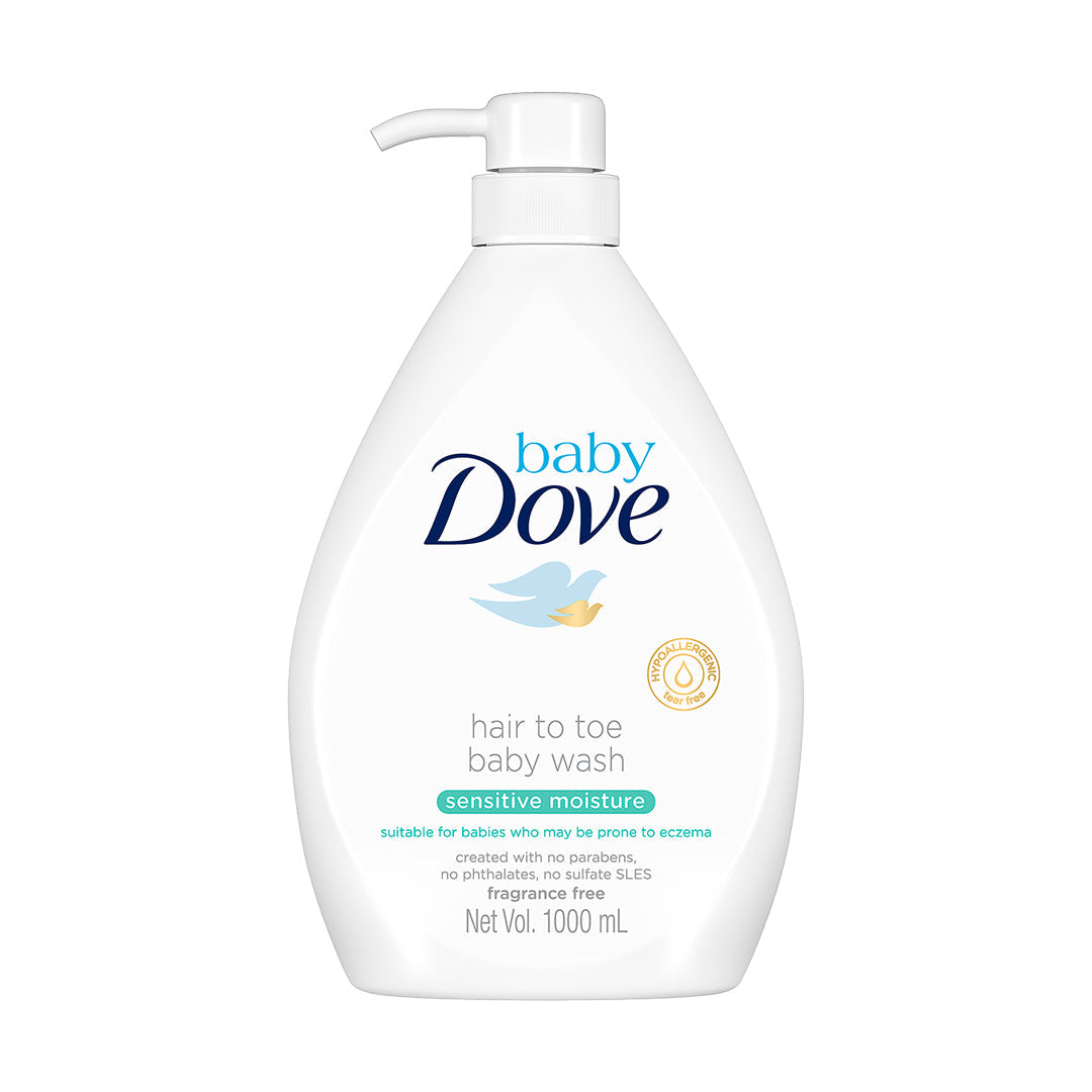 Baby Dove Hair to Toe Baby Wash Sensitive Moisture 1000ml