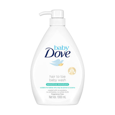 Baby Dove Hair to Toe Baby Wash Sensitive Moisture 1000ml