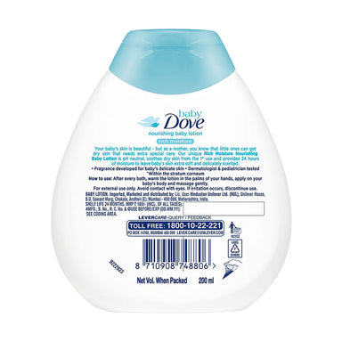 Baby Dove Nourishing Baby Lotion Rich Moisture 200ml