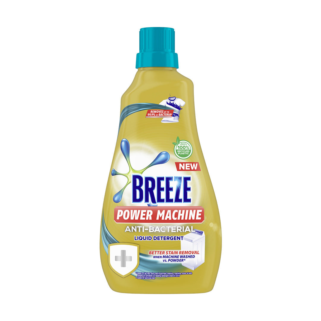 Breeze Liquid Detergent Power Machine Anti-Bacterial 980ml