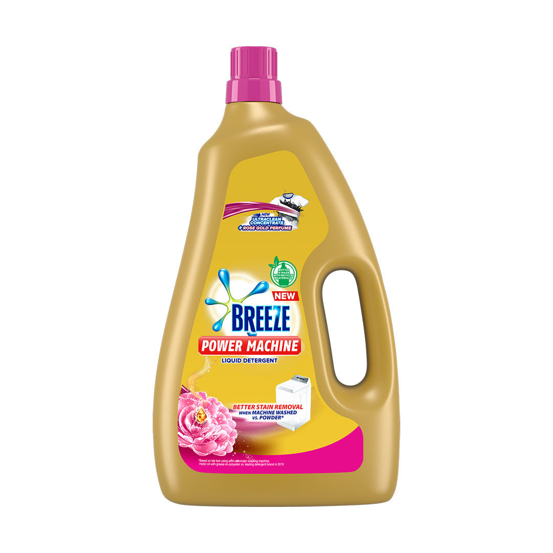 Breeze Liquid Detergent Power Machine Rose Gold Perfume 2.9L