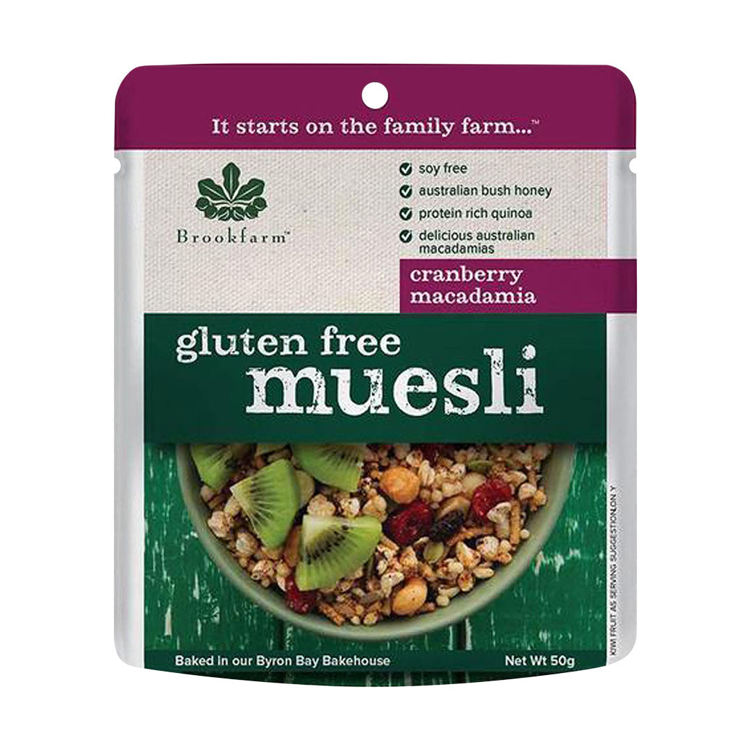 Brookfarm Gluten-Free Muesli Cranberry Macadamia 50g