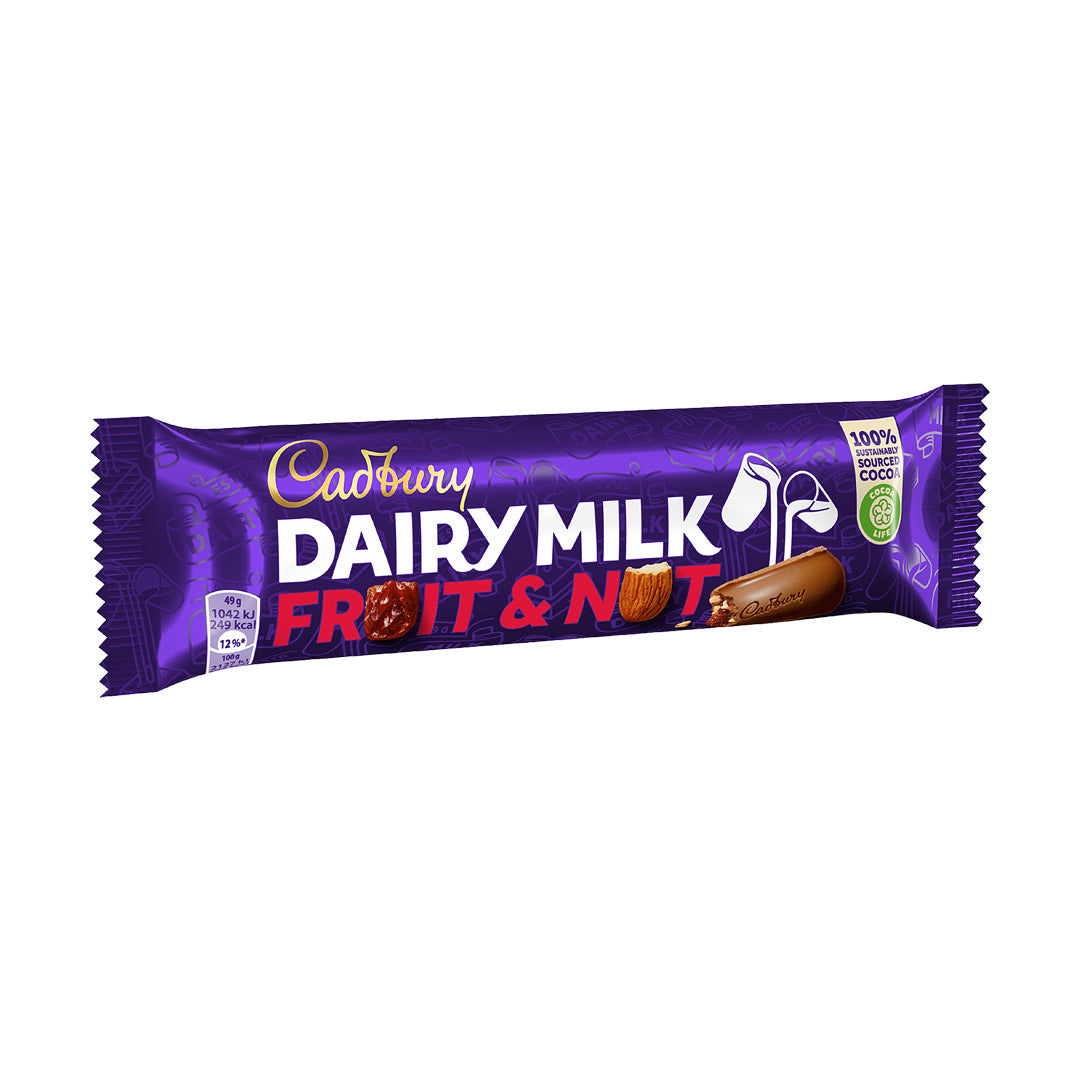 Cadbury Dairy Milk Fruit & Nut Chunky Bar 49g