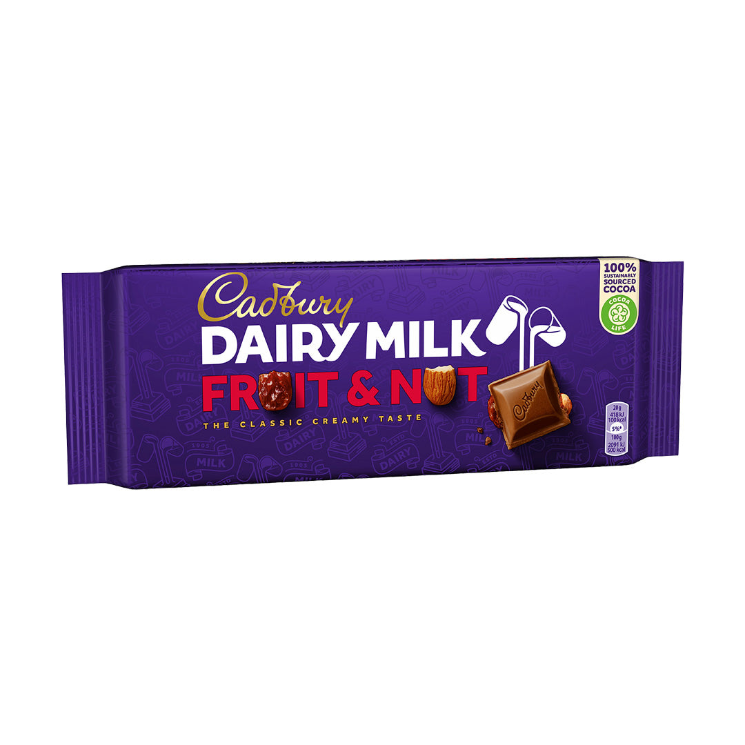 Cadbury Dairy Milk Fruit & Nut Chocolate Block 180g