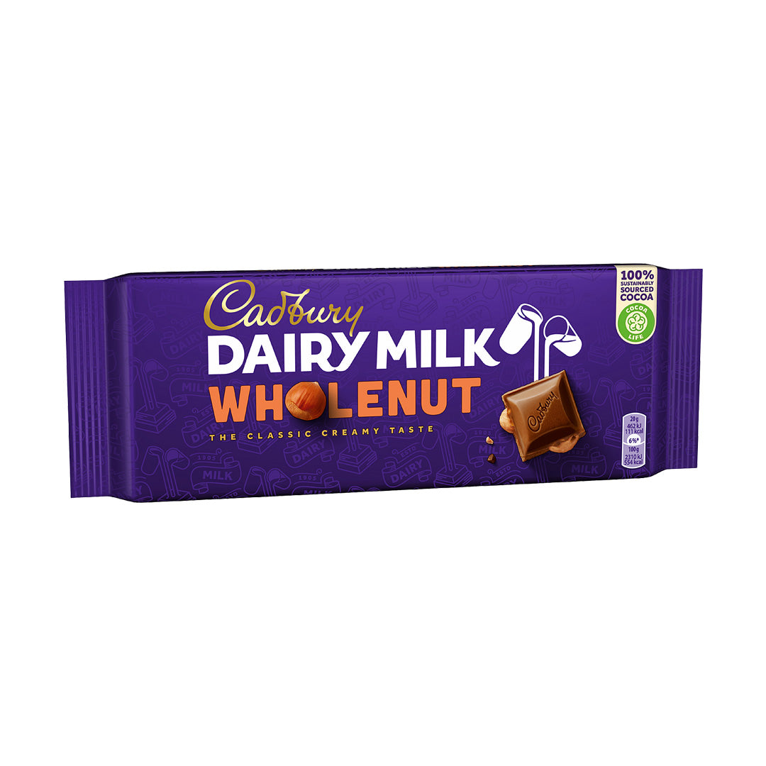 Cadbury Dairy Milk Whole Nut Block 180g