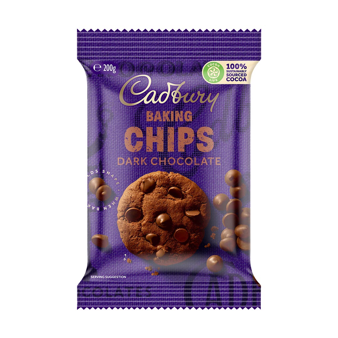 Cadbury Baking Chips Dark Chocolate 200g