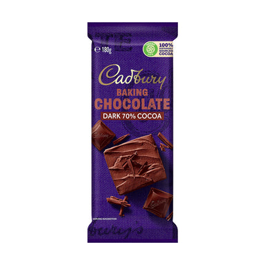 Cadbury Baking Chocolate Dark 70% Cocoa 180g