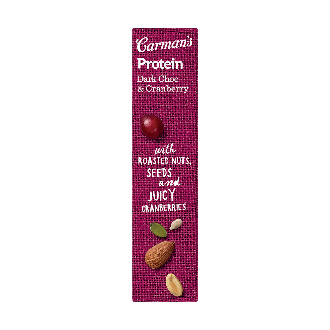 Carman's Protein Bar Dark Choco & Cranberry 200g