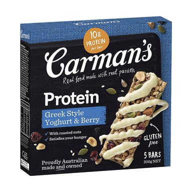 Carman's Protein Bar Greek Style Yoghurt & Berry 200g