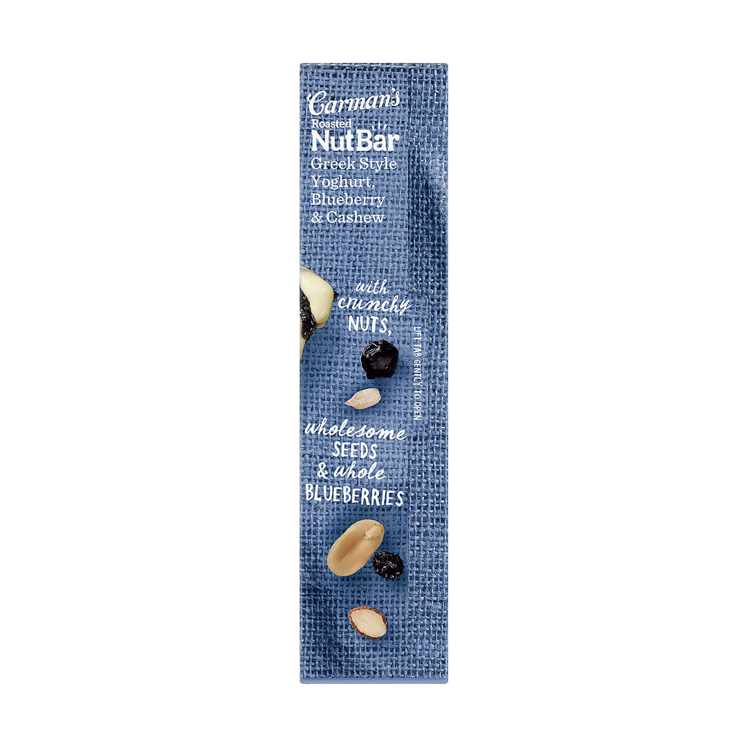 Carman's Roasted Nut Bar Greek Style Yoghurt, Blueberry & Cashew 160g