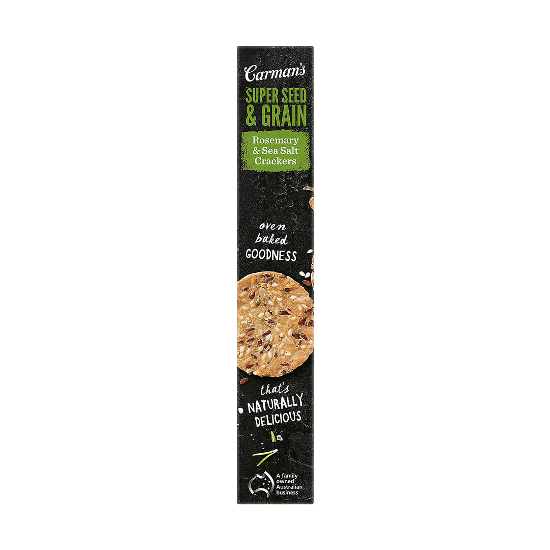 Carman's Super Seed & Grain Rosemary & Sea Salt Crackers 80g