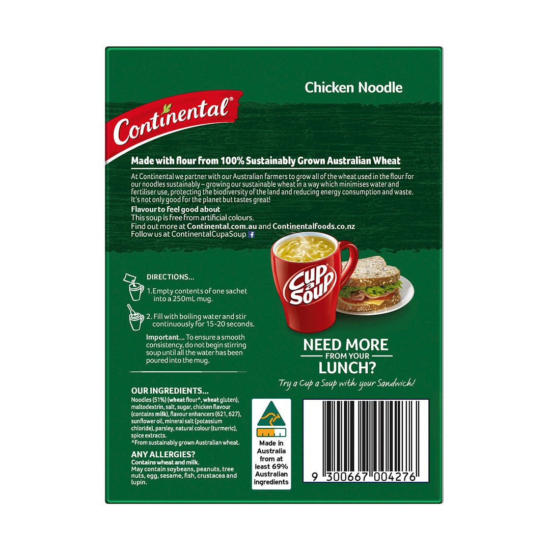 Continental Cup-A-Soup Classic Chicken Noodle 40g Back