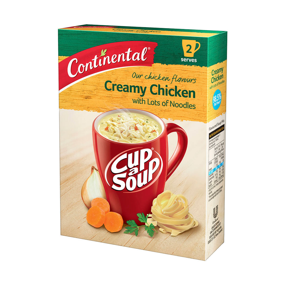 Continental Cup-A-Soup Creamy Chicken with Lots of Noodles 60g Angled