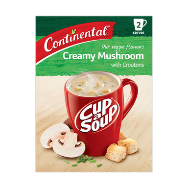 Continental Cup-A-Soup Creamy Mushroom with Croutons 50g Front