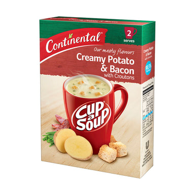 Continental Cup-A-Soup Creamy Potato & Bacon with Croutons 50g Angled