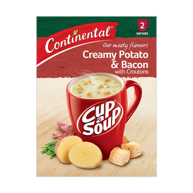 Continental Cup-A-Soup Creamy Potato & Bacon with Croutons 50g Front