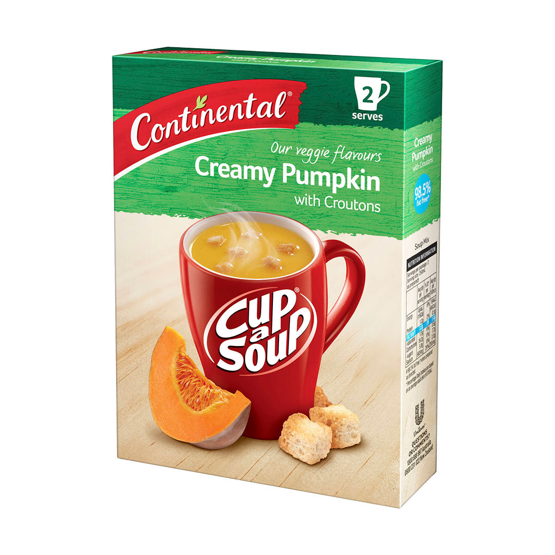 Continental Cup-A-Soup Creamy Pumpkin with Croutons 55g Angled