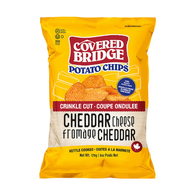 Covered Bridge Crinkle Cut Cheddar Cheese Potato Chips 170g