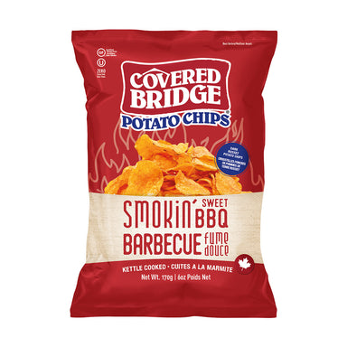 Covered Bridge Smokin' Sweet BBQ Potato Chips 170g