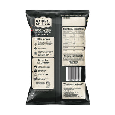 The Natural Chip Co. Sea Salt & Cracked Pepper Potato Chips 175g