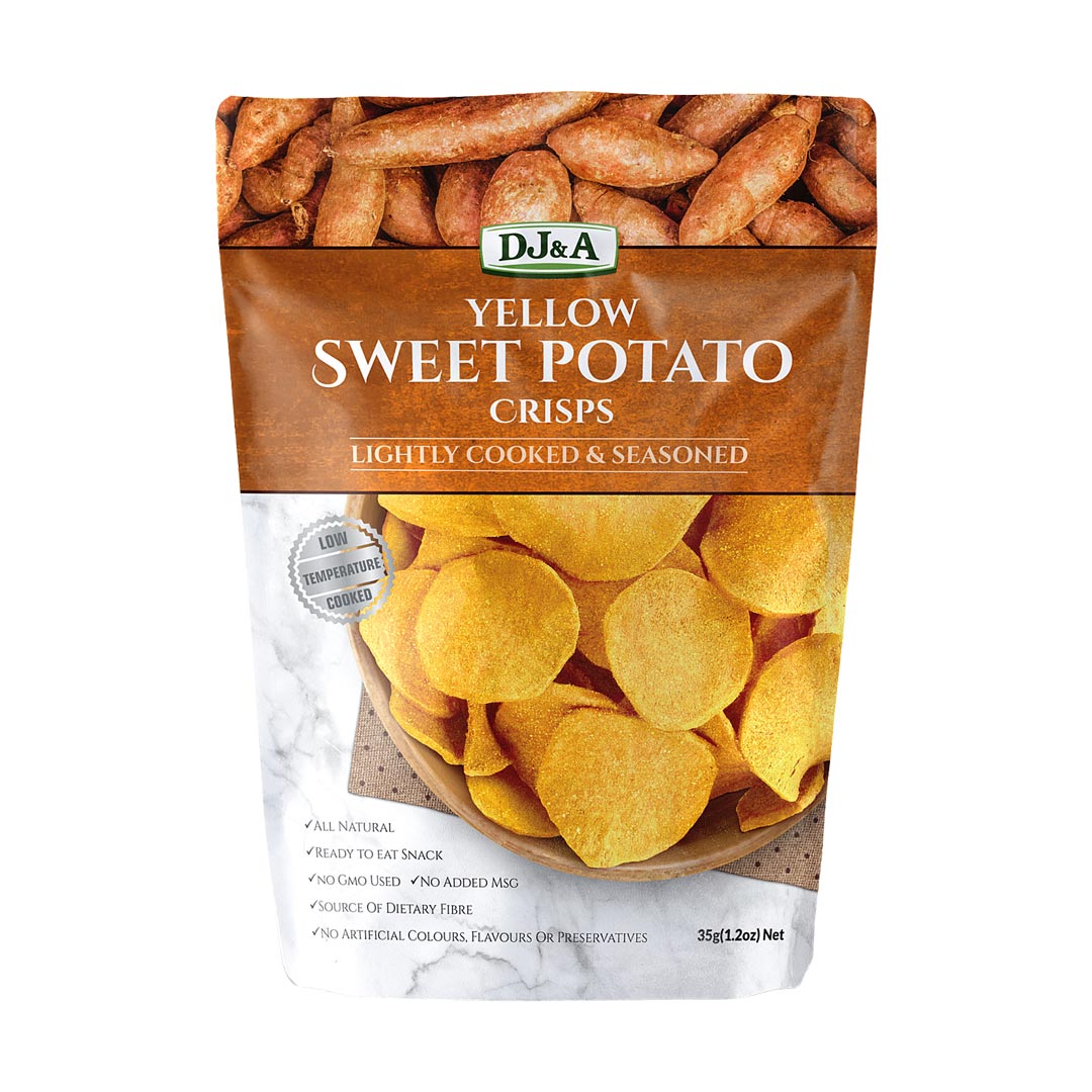 DJ&A Yellow Sweet Potato Crisps 35g