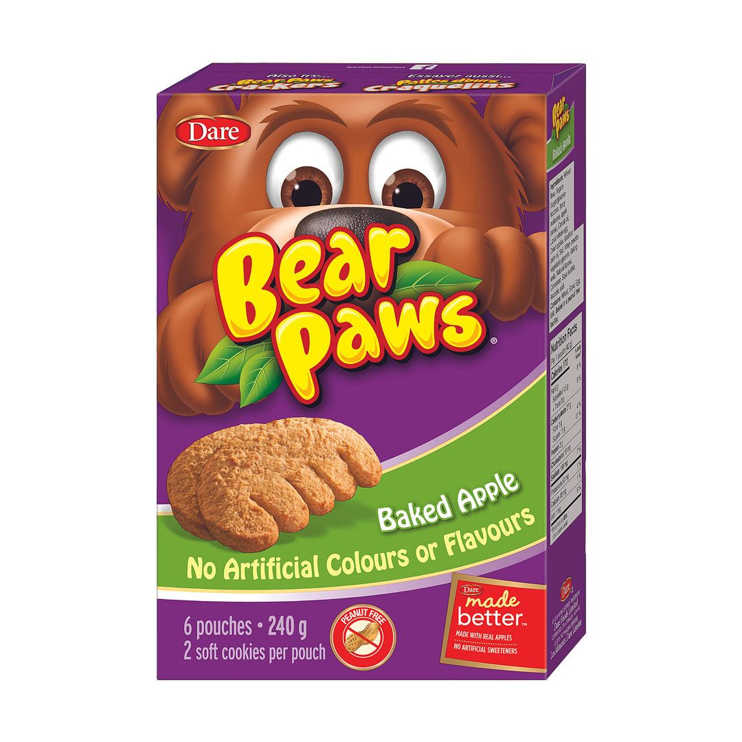 Dare Bear Paws Baked Apple Cookies 240g