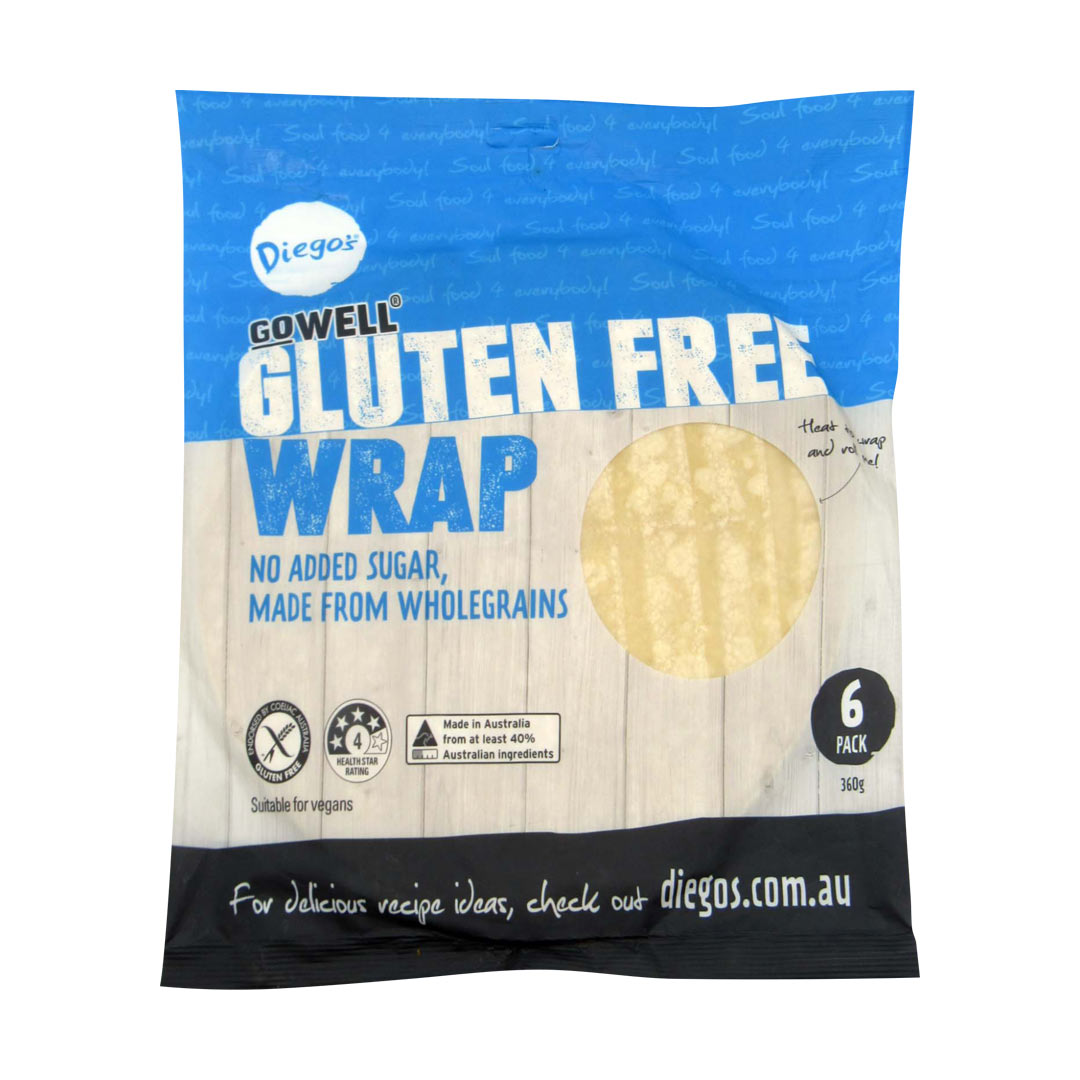 Diego's GoWell Gluten Free Wrap 360g