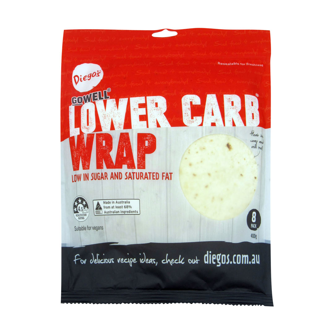 Diego's GoWell Lower Carb Wrap 400g