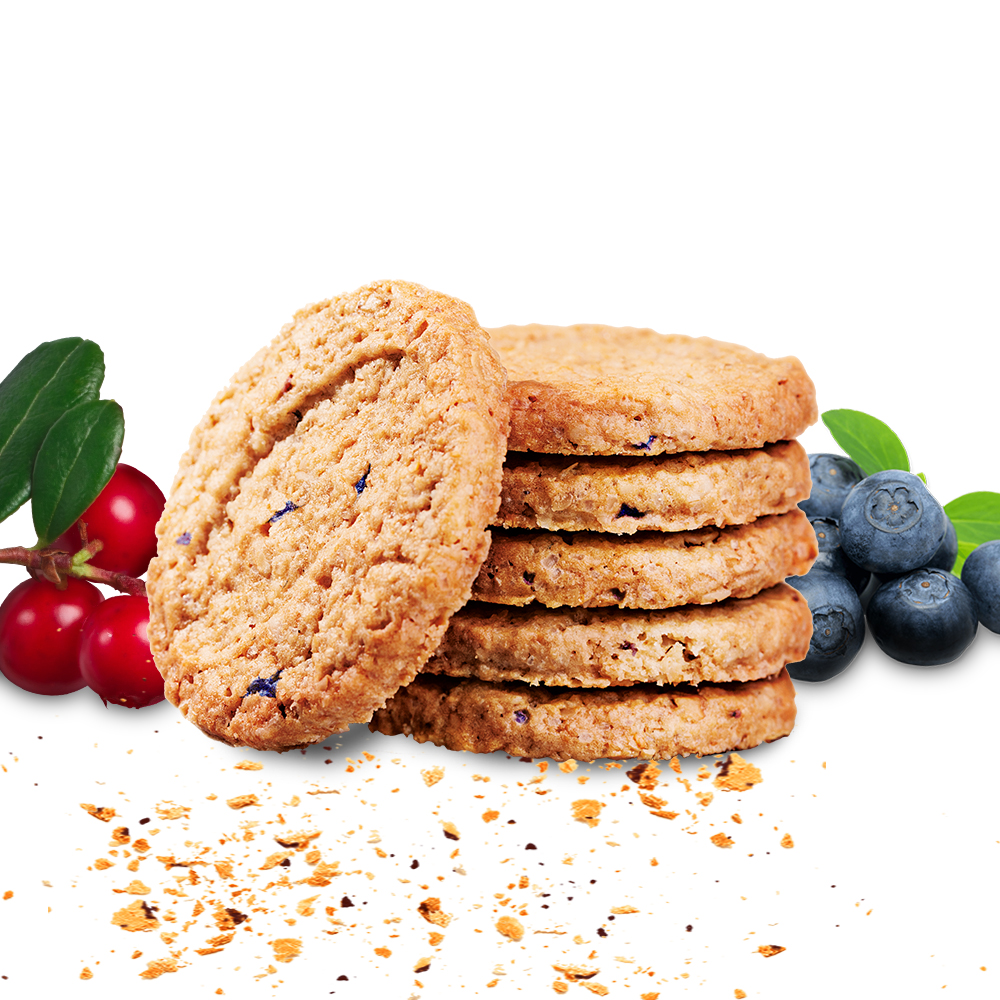 Emco Musli Oat Biscuits Blueberry Cranberry 60g