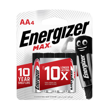 Energizer Max AA Batteries x 4pcs