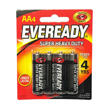 Eveready Super Heavy Duty AA Batteries x 4pcs