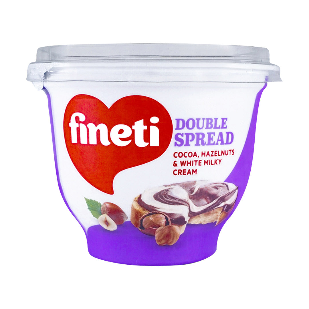 Fineti Double Spread with Cocoa, Hazelnuts & White Milky Cream 200g