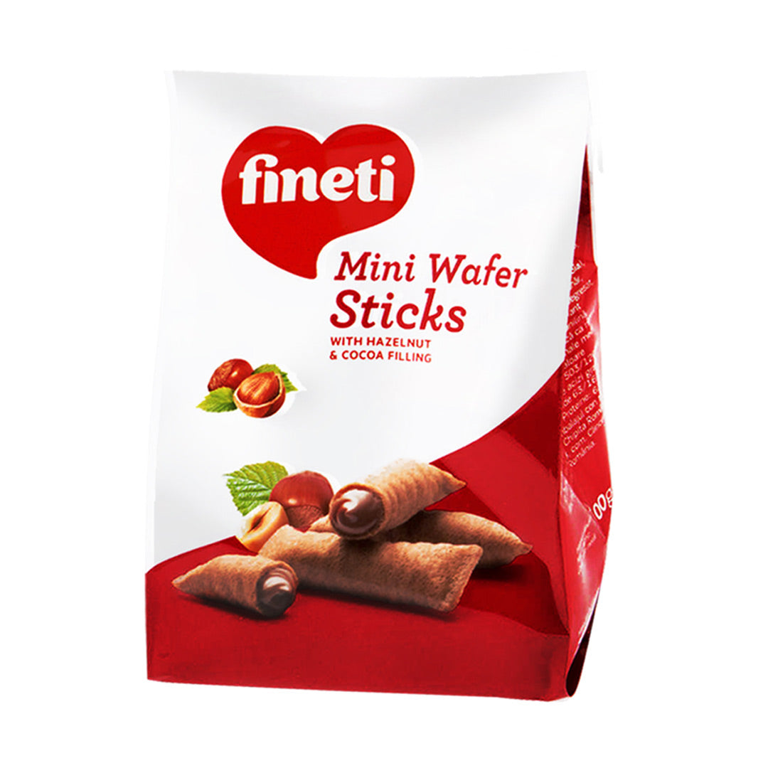 Fineti Mini Wafer Sticks with Hazelnut & Cocoa Filling 100g