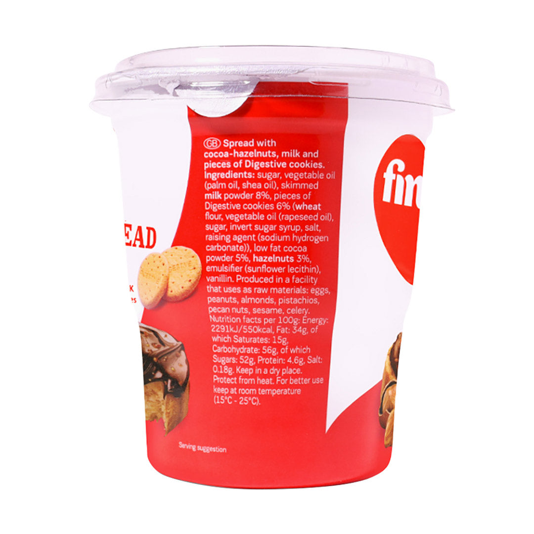 Fineti Spread & Cookies with Cocoa, Hazelnuts & Milk 370g