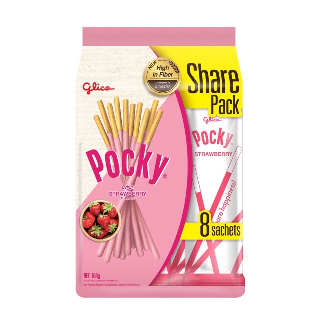 Glico Pocky Strawberry Family Pack 168g