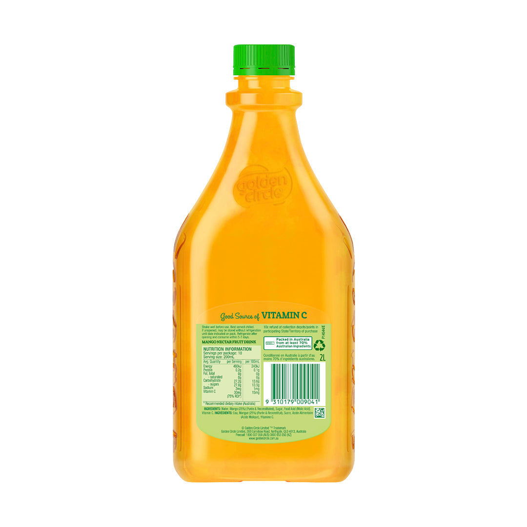 Golden Circle Mango Nectar 2L Nutritional Facts