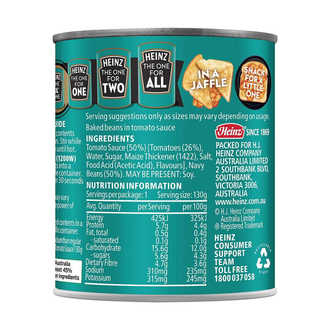 Heinz Beanz The Lil' One Salt Reduced 130g