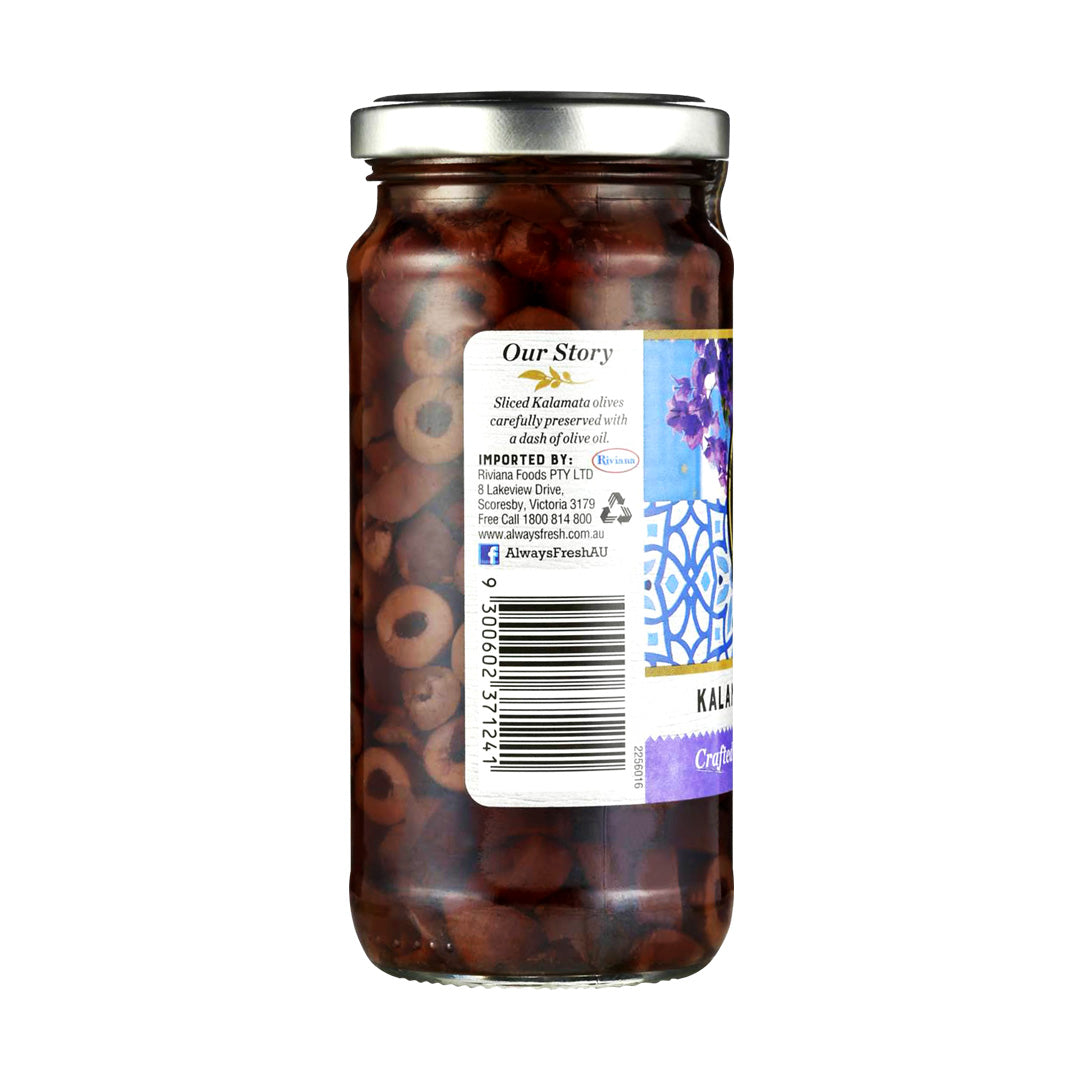 Always Fresh Kalamata Olives Sliced 220g