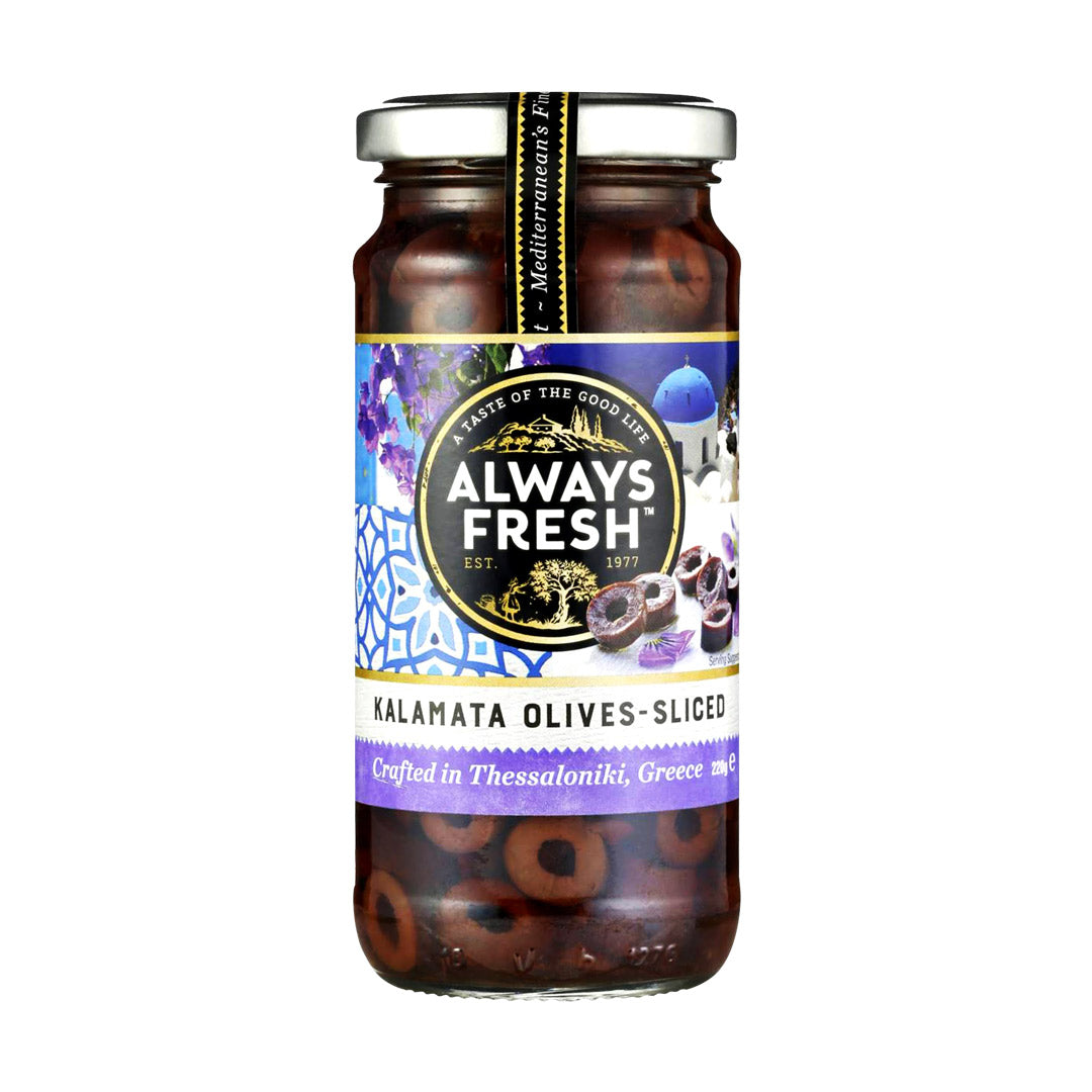 Always Fresh Kalamata Olives Sliced 220g