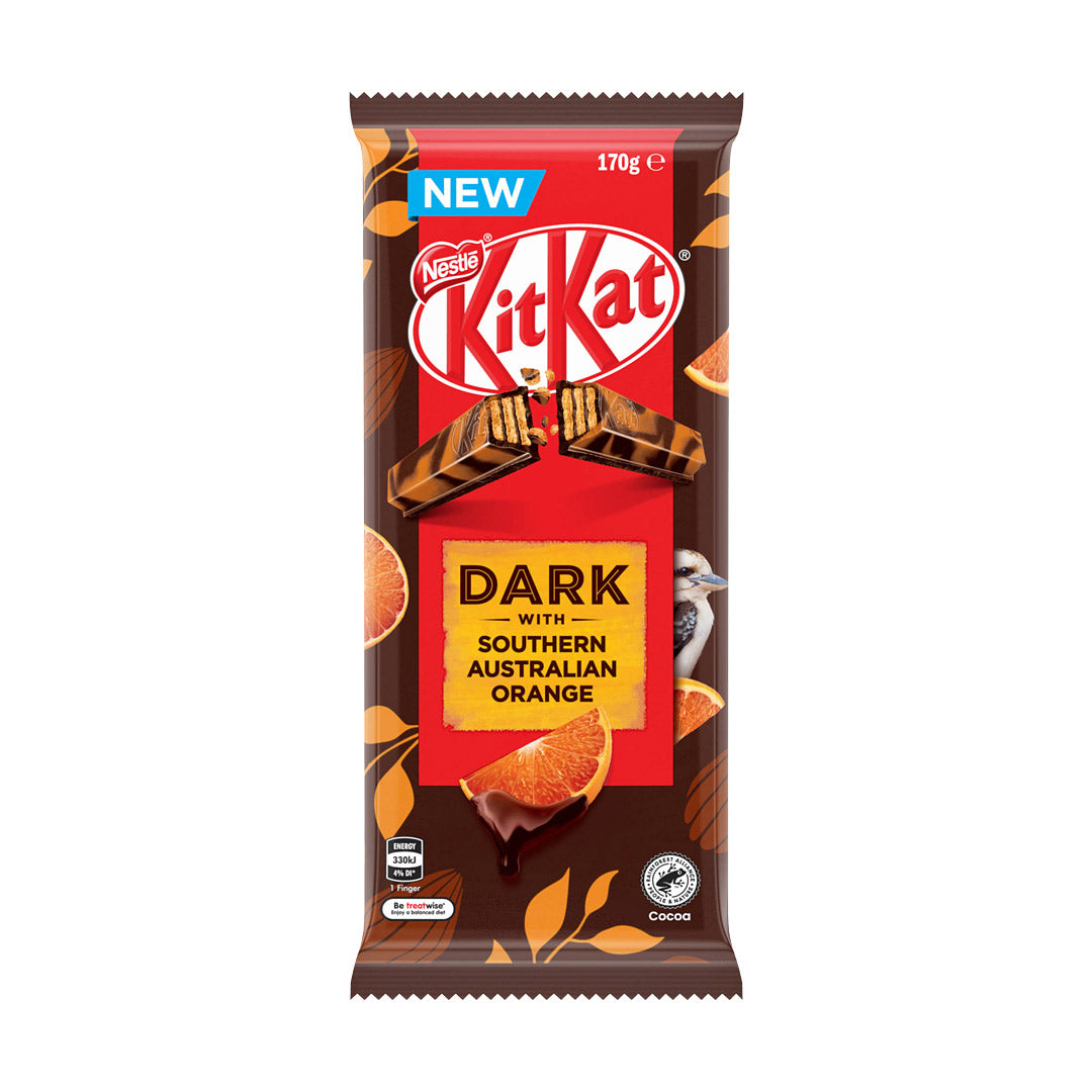 KitKat Dark with Southern Australian Orange 170g Front