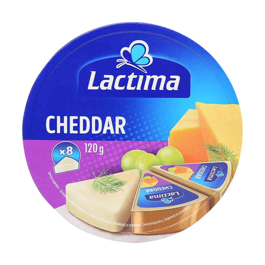 Lactima Processed Cheddar Cheese Portion 120g