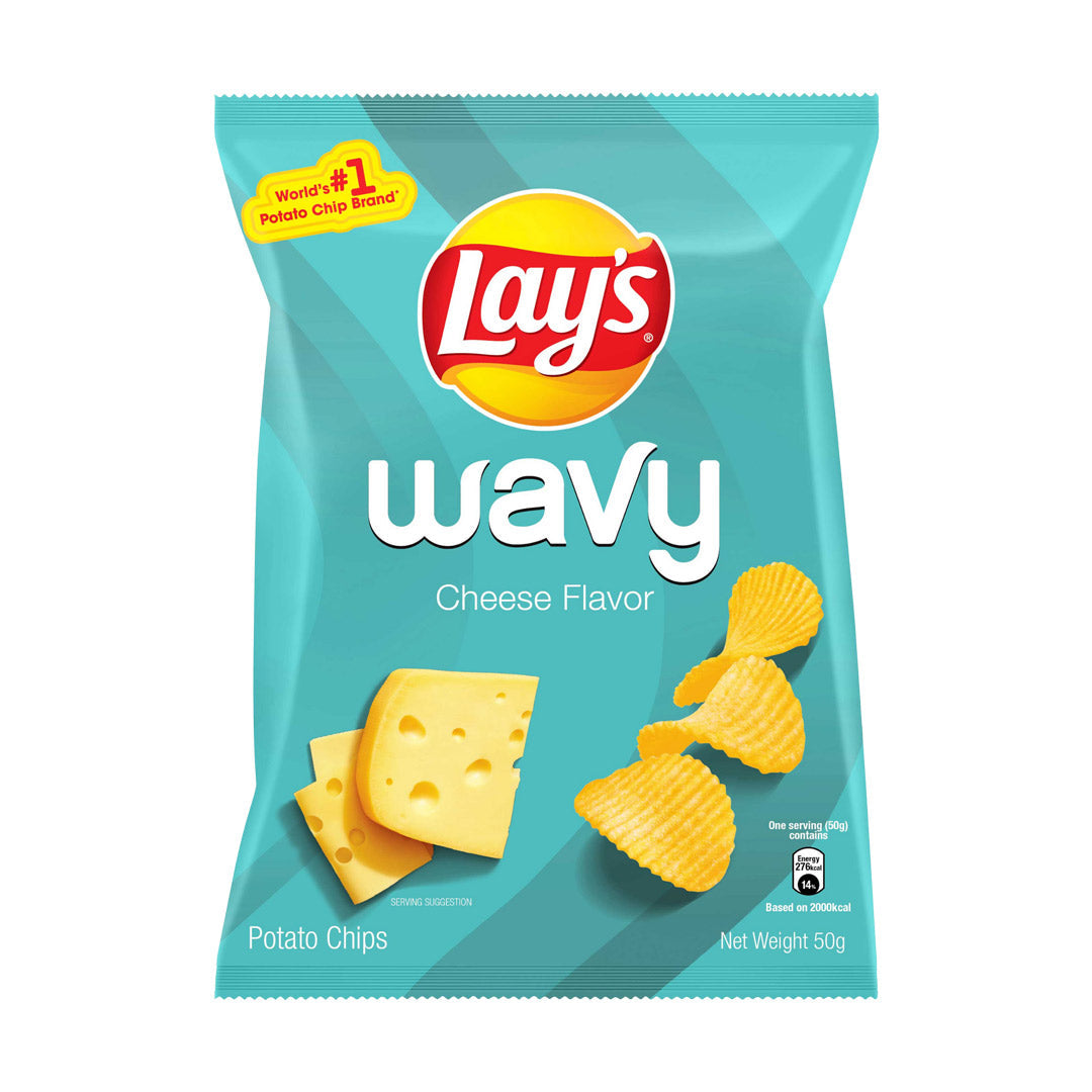 Lay's Wavy Potato Chips Cheese 50g (Thailand)