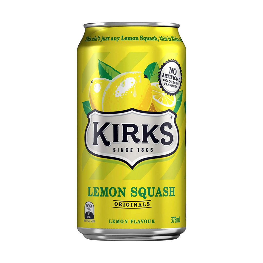 Kirks Originals Lemon Squash Soft Drink 375ml