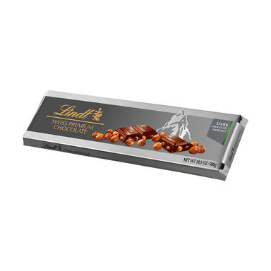 Lindt Silver Swiss Premium Dark Hazelnut Chocolate 300g