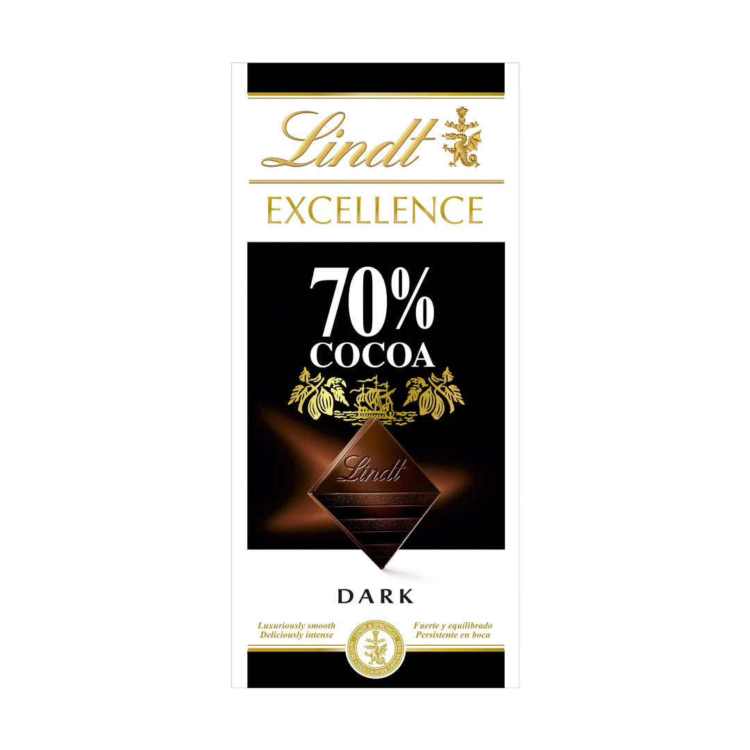 Lindt Excellence 70% Cocoa Dark Chocolate 100g