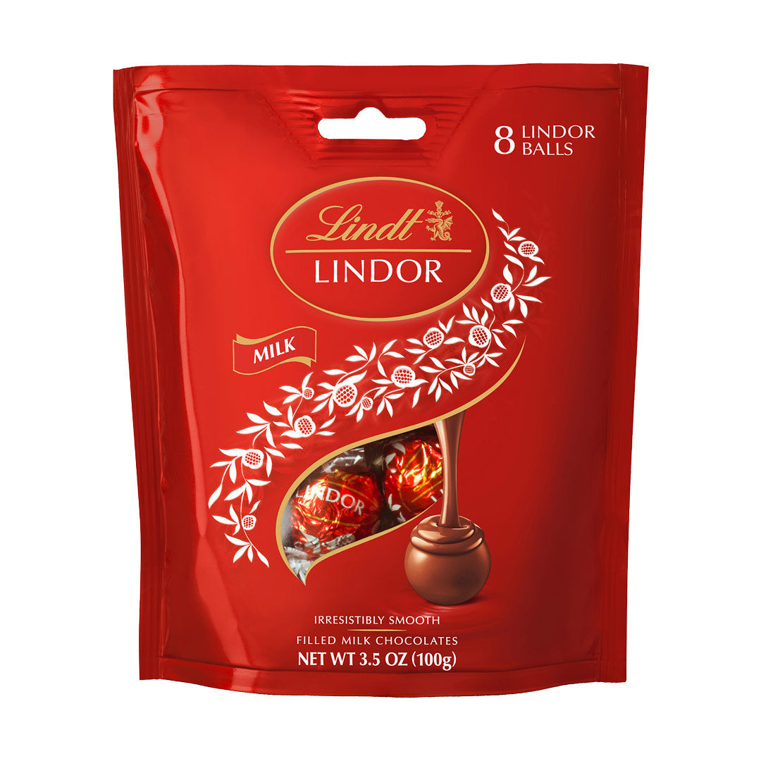 Lindt Lindor Milk Chocolates Bag 100g