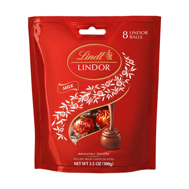 Lindt Lindor Milk Chocolates Bag 100g