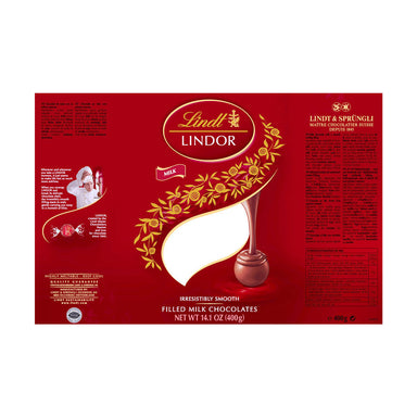 Lindt Lindor Milk Chocolates Tube 400g